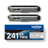 Brother TN241BKTWIN Pack de 2 tóner color negro, Para las imrpesoras HL3140CW, HL3150CDW, HL3170CDW, DCP9015CDW, DCP9020CDW, MFC9140CDN, MFC9330CDW, MFC9340CDW