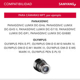 Samyang 7,5/F 3,5 UMC Fish-Eye MFT - Objetivo fotográfico para Micro Cuatro Tercios, Negro
