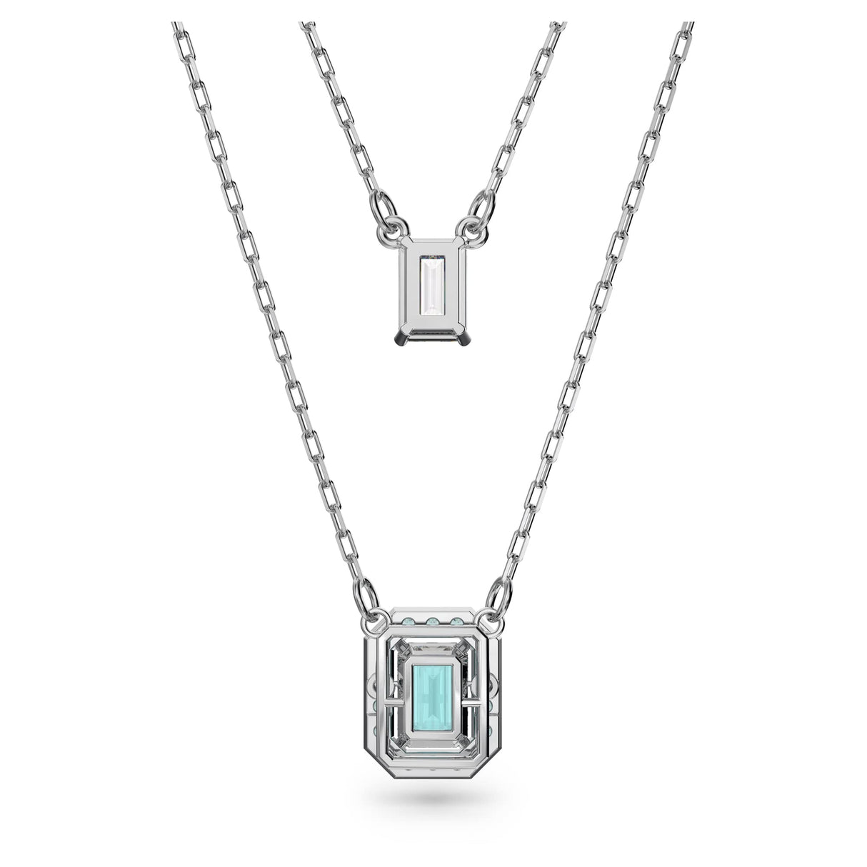 Swarovski Collar Millenia para Mujer, Cristal Color Menta, en Baño de Rodio, Colección Millenia de Swarovski