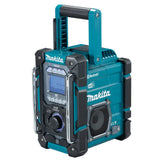 Makita DMR112 Battery Operated Construction Site Radio 7.2 V - 18 V with Dab+ and Bluetooth (Without Battery, Without Charger), Turquoise