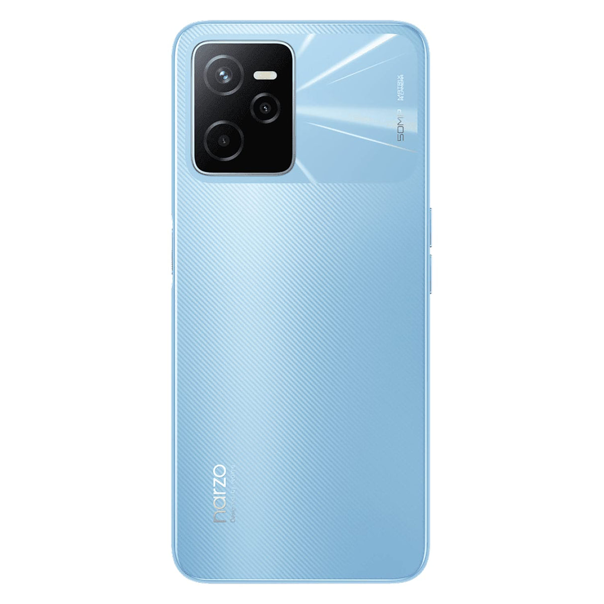 realme Narzo 50A Prime - 4+64GB smartphone, Pantalla completa FHD+ de 16,7 cm (6,6''), Triple cámara de IA de 50 MP, Batería de 5000 mAh, Procesador Unisoc T612, Flash Blue, no incluye un adaptador