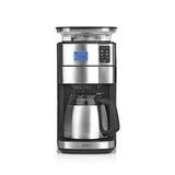 BEEM FRESH-AROMA-PERFECT II Cafetera de filtro con molinillo - Térmica | Acero inoxidable | Jarra térmica | Temporizador 24h | 1000 W | Recipiente para granos de 180 g