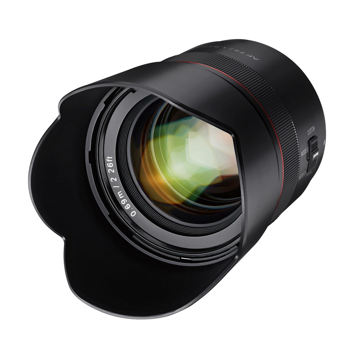 Samyang Objetivo de retratos AF 75 mm F1.8 FE (Pequeño pero absoluto) - Autofoco full frame y APS-C distancia focal fija - Para Sony E Mount A9 II A7 III A7C II A7C R A6600 A6500 A6400 A6300 y más