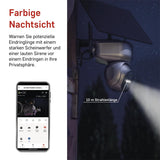 EMOS GoSmart - Cámara de vigilancia Inteligente para el Aire Libre - Cámara IP giratoria de 3 MP 4G/LTE y aplicación - Detección de Movimiento, visión Nocturna, batería de Panel Solar, Compatible con