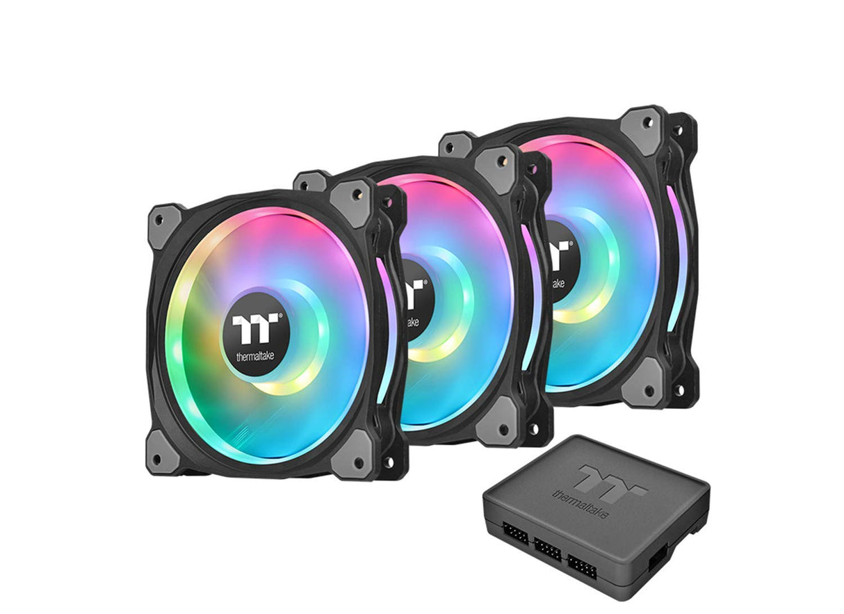Thermaltake Riing Duo 14 RGB Radiator Fan 3 Pack Dual Riing/Paquete de 3 Ventiladores para PC