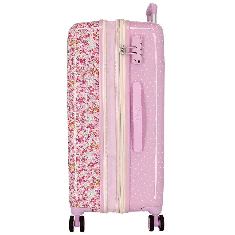 Pepe Jeans Sandra Maleta Mediana Rosa 48x68x26 cms 0 ABS 84,86L 4,06 kgs 0 by Joumma Bags