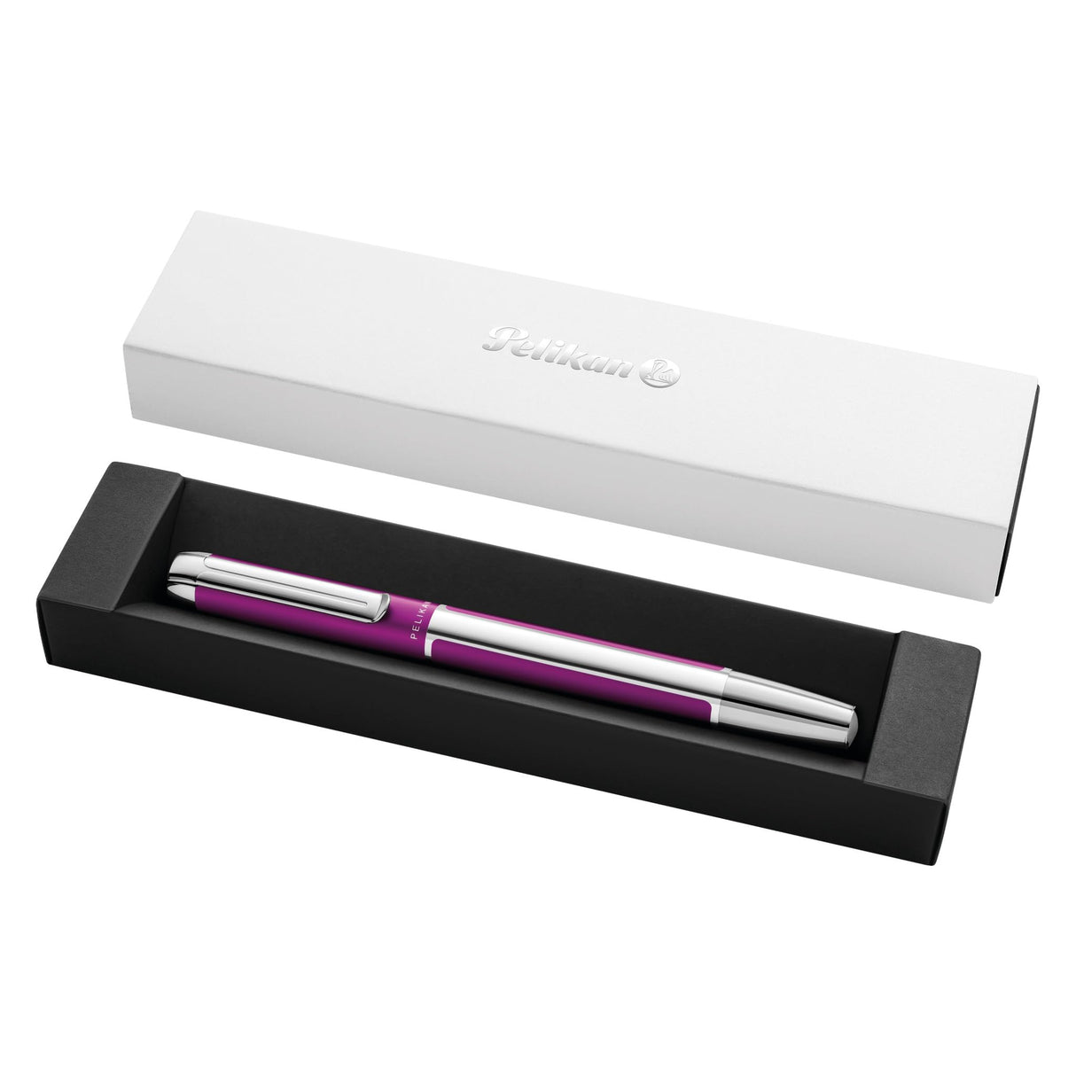 Pelikan Pura R40 823814 - Bolígrafo roller (estuche de regalo), color morado