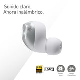 Technics EAH-AZ40M2ES Auriculares Inalámbricos con Cancelación De Ruido, Bluetooth Multipunto 3 Dispositivos, Cómodos Intraurales, Micrófono Integrado, Ajuste personalizable, Plata