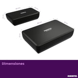 Transmisor de Audio Marmitek para Altavoces - Marmitek Speaker Anywhere 750 - Audio inalámbrico - Conexión de Dos Altavoces HiFi - 1 transmisor / 2 receptores (50 W RMS)
