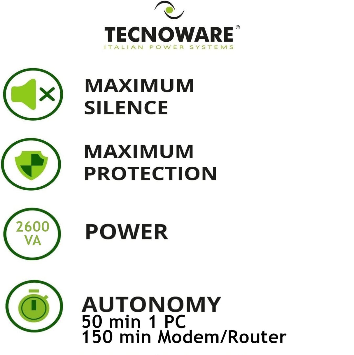 TECNOWARE UPS ERA Plus 2600VA/1820W 6*IEC