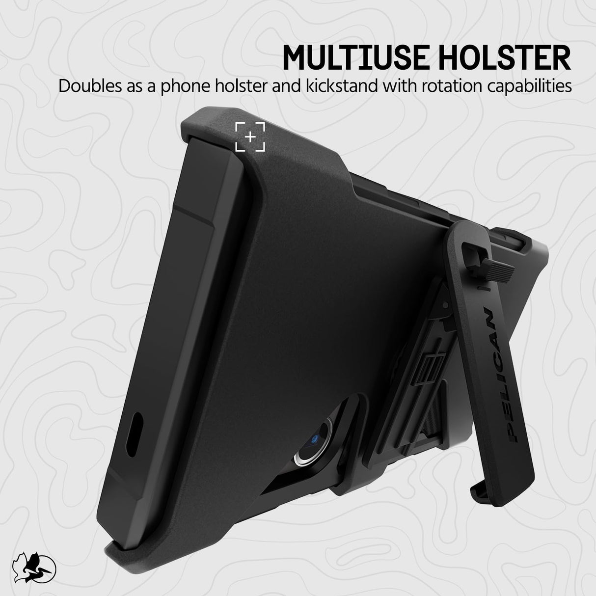 Pelican Shield - Funda para Samsung Galaxy S24 Ultra [6.8 pulgadas] [Carga inalámbrica] [Protección contra caídas MIL-STD de 21 pies] Funda para Samsung Galaxy S24 Ultra - Funda resistente con soporte