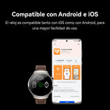 HUAWEI Watch 4 Pro Smartwatch, Cristal Curvo 3D, Controla Tu Salud, Llamadas Móviles Esim, Otras Interacciones, duración de Batería hasta 21 días, Compatible con Android e iOS, Titanio