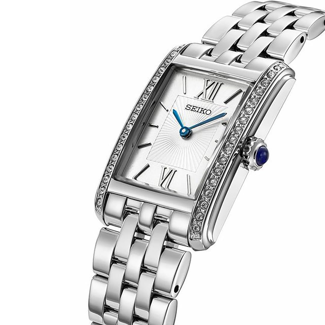 Seiko Reloj Analógico para Mujeres de Cuarzo con Correa en Acero Inoxidable SWR091P1