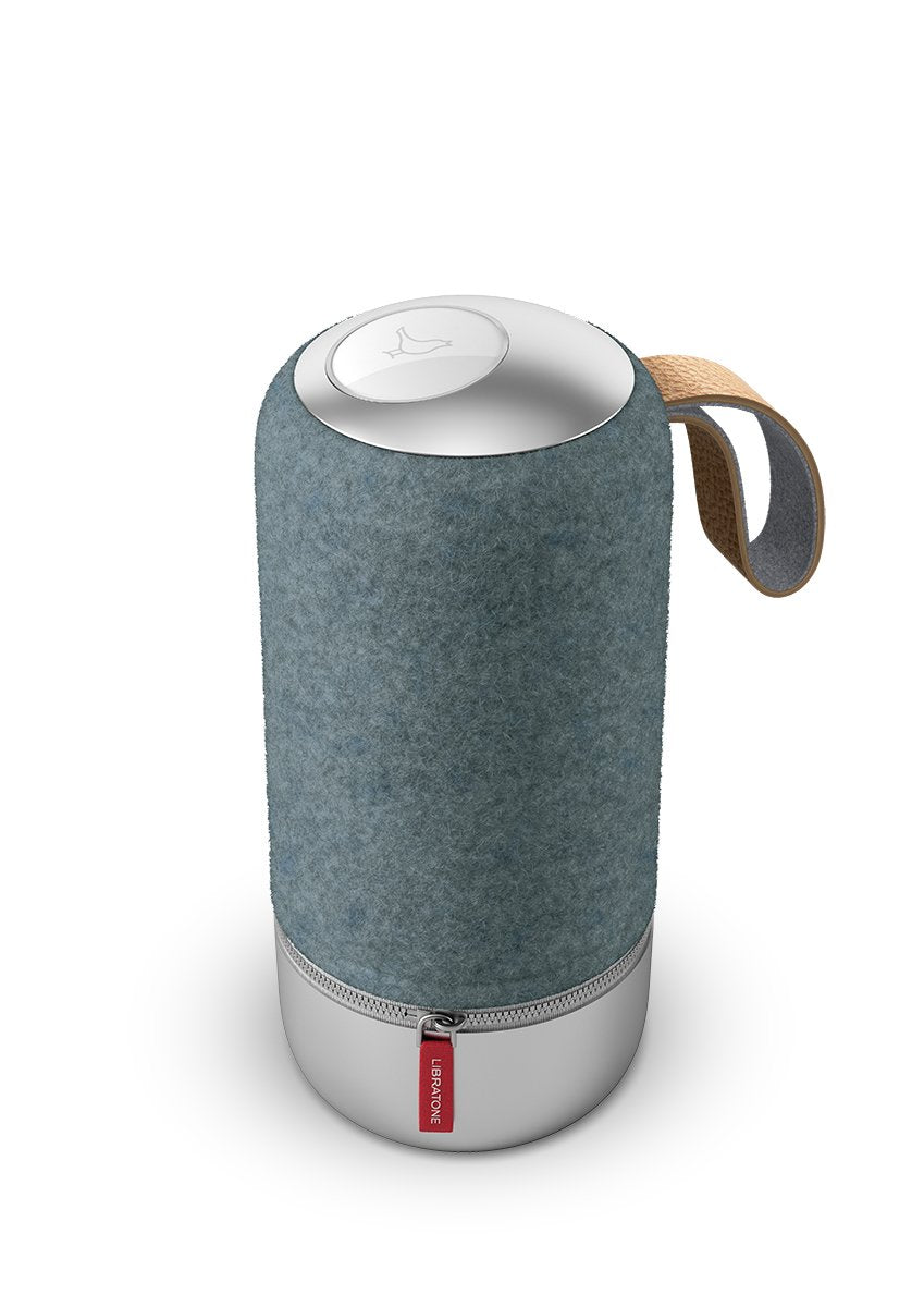 Libratone Zipp Mini Edición Copenhagen - Altavoz inalámbrico con Bluetooth (Multiroom, SoundSpaces, AirPlay, Bluetooth, DLNA, WiFi), Stahl Azul