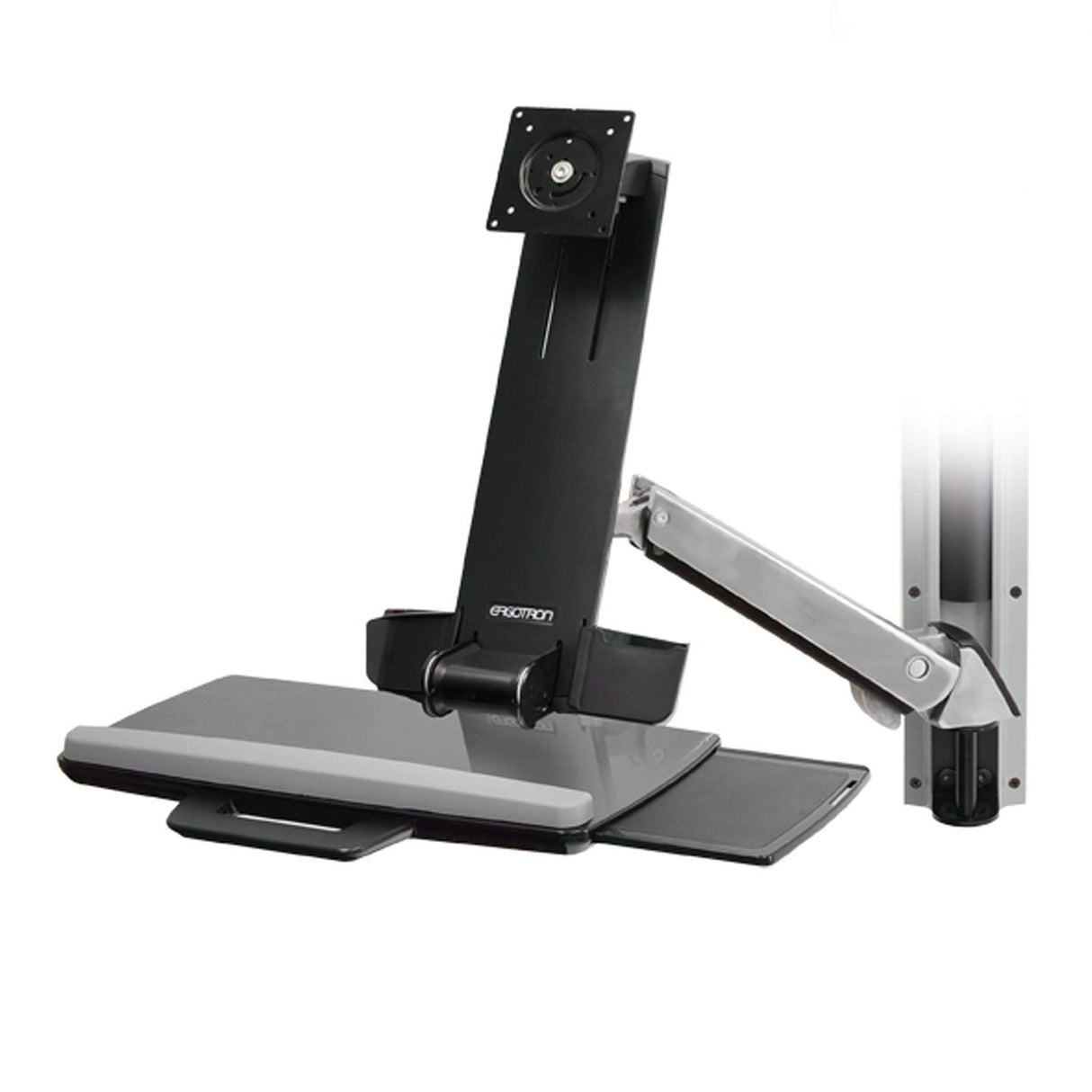 ERGOTRON StyleView Sit-Stand Combo Arm - Soporte de Pared para Pantalla Plana (13.2 kg, 609.6 mm (24 "), 75 x 75.100 x 100 mm (2.95 x 2.96 x 3.94), -30-30 °, 0-360 °, 360 °)