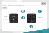 DIGITUS SAI Line-Interactive VI - 2000VA / 1000W - AVR - 4 tomas de seguridad - Software de apagado - USB / RS232 / RJ45