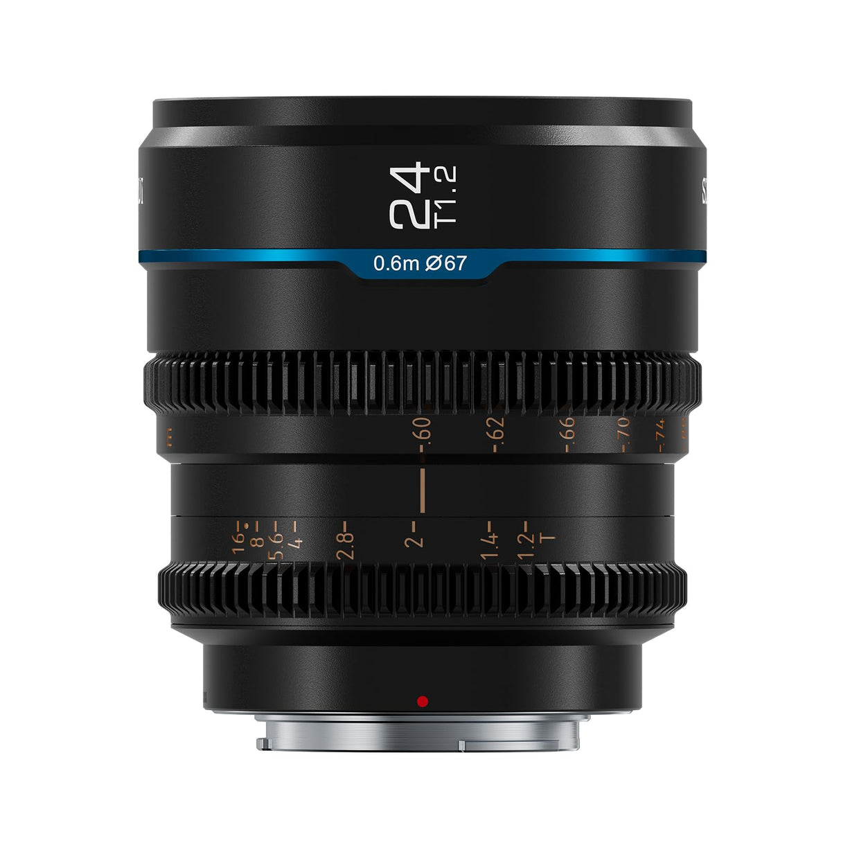 SIRUI Night Walker 24mm Lente de Cine con Enfoque Manual, Lente de Gran Apertura T1.2 con Montura S35 para E Montura Cameras, FX30, ZV-E10, A6400, A6700 (MS24E-B, Negro)