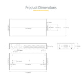 StarTech.com Hub Ladrón USB 3.0 5Gb de 16 Puertos Industrial - Metal - Montaje en Rack/Superficie/DIN - Carga Compartida USB 120W - ESD - Bloque de Terminales - Switch de 2 Hosts (5G16AINDS-USB-A-HUB)