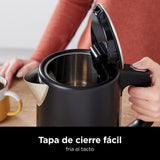 Ninja Hervidor de agua con temperatura regulable, 1,7 l, con control de temperatura, pantalla LED, fácil de usar con hervido rápido y función Hold Temp, en negro mate, KT200EU