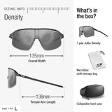 Julbo Density Gafas DE Sol, Negro Translu/Cuivre, L Unisex Adulto