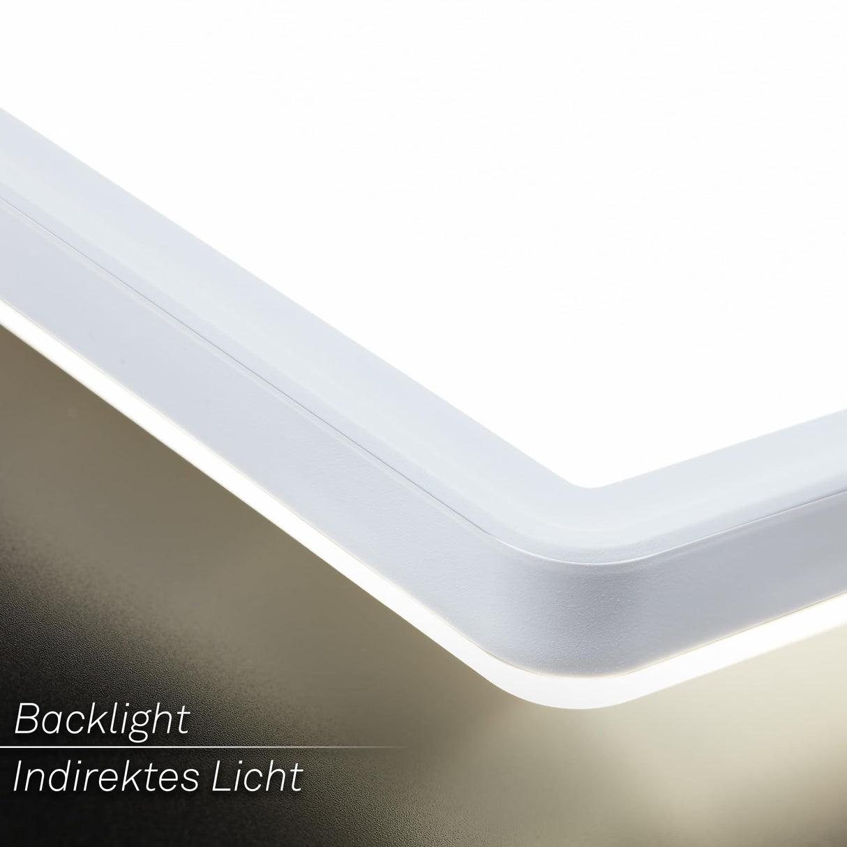 BRILONER - Plafón LED, Panel LED, Ultra Plano, Efecto Retroiluminación, Luz Blanca Neutra, 36W, 4800 Lúm, Luces Habitacion, Rectangular, Cocina, Luz, 98x20 cm, Blanco