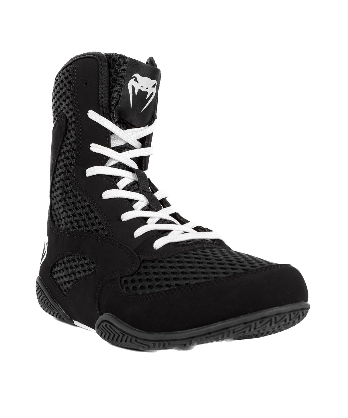 Venum Contender-Zapatillas de Boxeo, Zapatos Unisex Adulto, Negro/Blanco, 43 EU