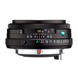 Pentax PENTAX-FA 43mmF1.9 Limited - Objetivo Gran Angular con Revestimiento HD para Sistema Pentax K con Sensor de 35 mm, 20140, Color Negro