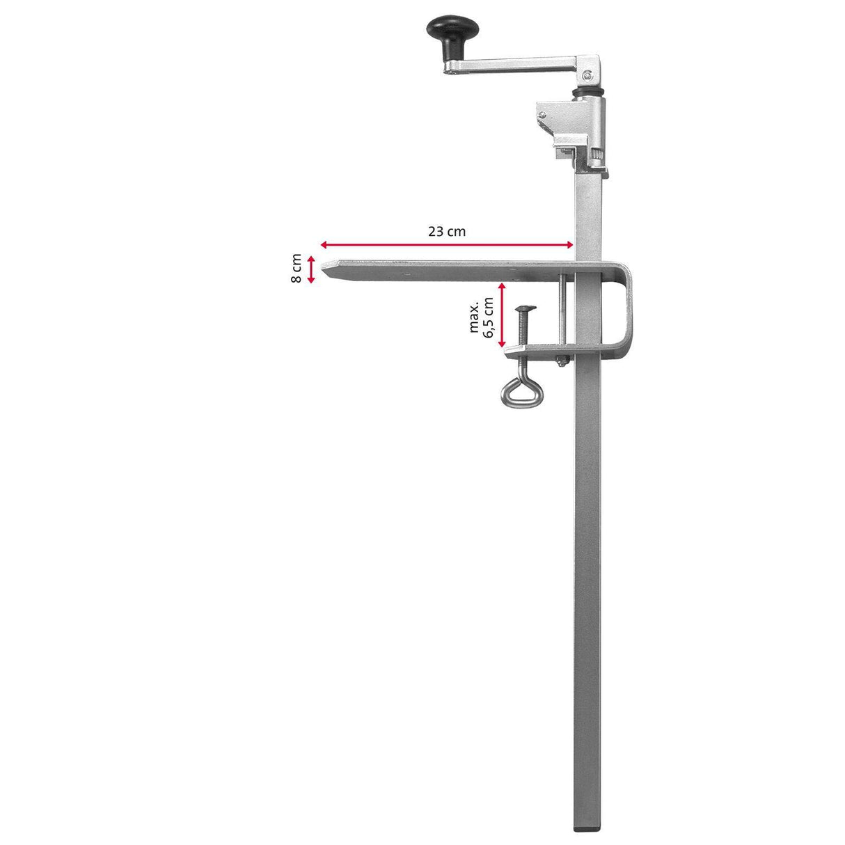 Westmark Abrelatas para mesa, Para restauración / profesionales, Largo: 84 cm, Acero / Acero inoxidable, Sieger Clou 40, 19852260
