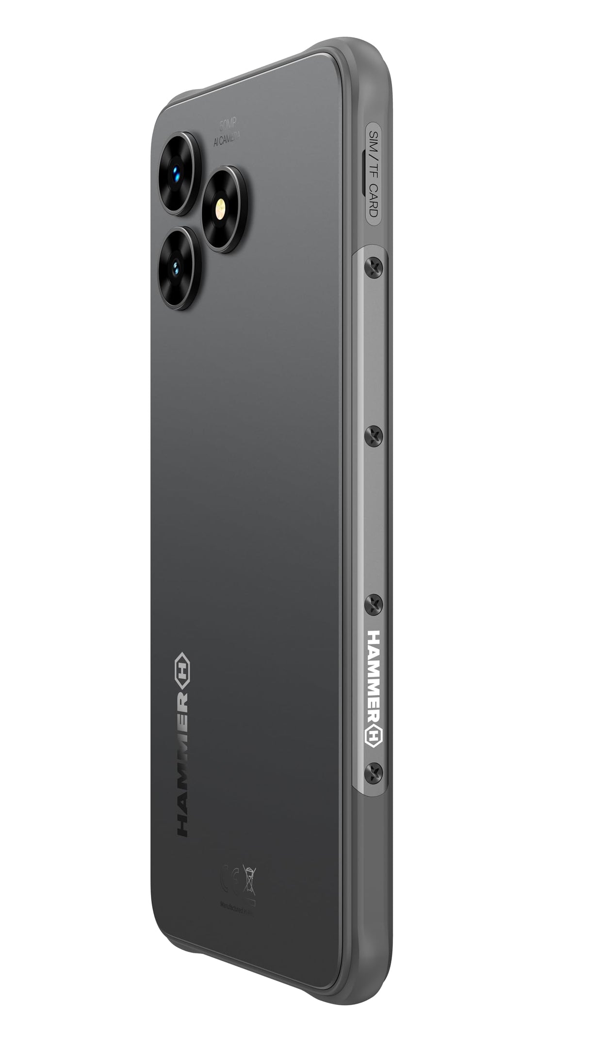 Hammer Blade Va 5G Smartphone ultrarresistente, IP69, 6000mAh, 6,56 Pulgadas, 8GB RAM incorporada, 128/1T GB, Android 14, cámara de 50mpx, Pantalla Gorilla Glass, NFC, Volte