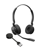 Jabra Engage 55 Auriculares Inalámbricos Estéreo con Adaptador Link 400 USB-A DECT, Micrófono con Cancelación de Ruido, Protección Auditiva - Certificado para MS Teams - Negro