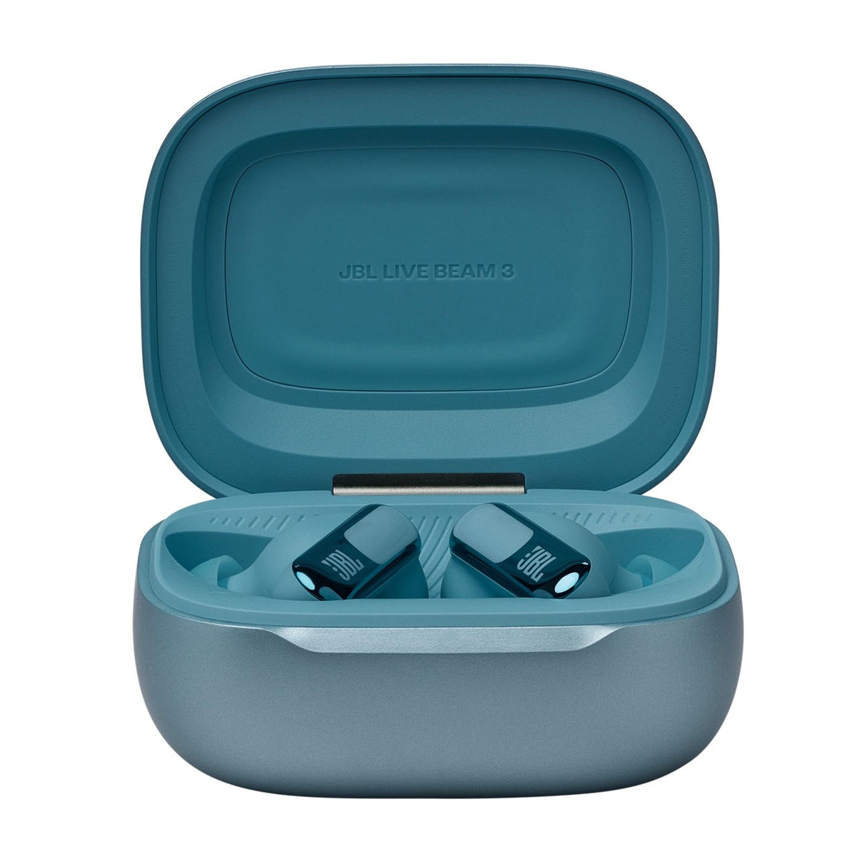 JBL Live Beam 3 Auriculares inalambricos de botón con almohadillas,True Wireless con cancelación de ruido adaptable, hasta 48 horas de reproducción, Bluetooth, audio de alta resolución, azul