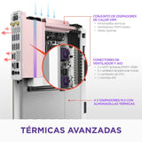 NZXT Placa Base para Juegos N9 X870E - AMD X870E AM5 ATX para Ryzen 9000/8000/7000-20+2+1, DDR5, 4X M.2, PCIe 5.0, 5GbE – Cierres de liberación rápida M.2, Cubierta de Metal Completo, PCB Blanco