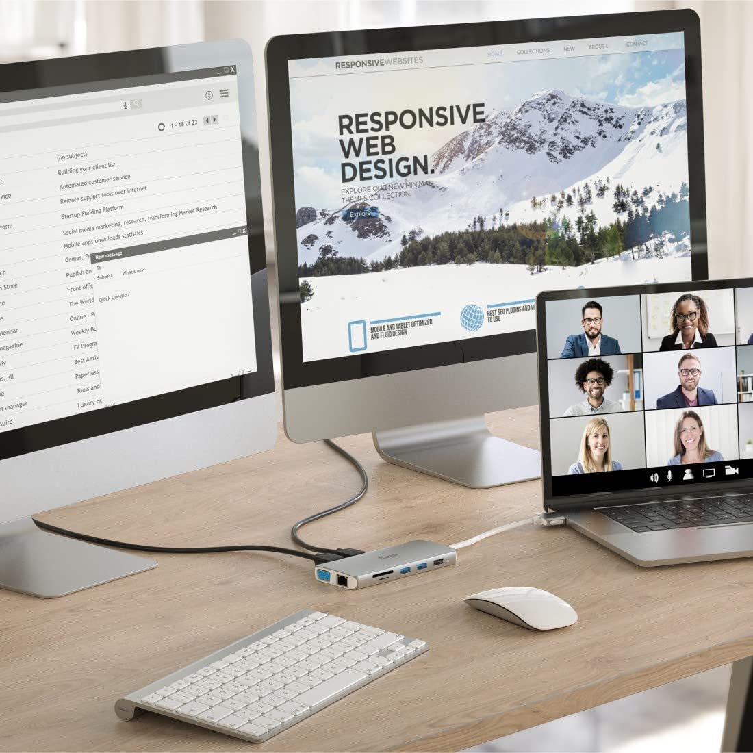 Hama Estación de Acoplamiento USB-C Connect2Mac (00200133)