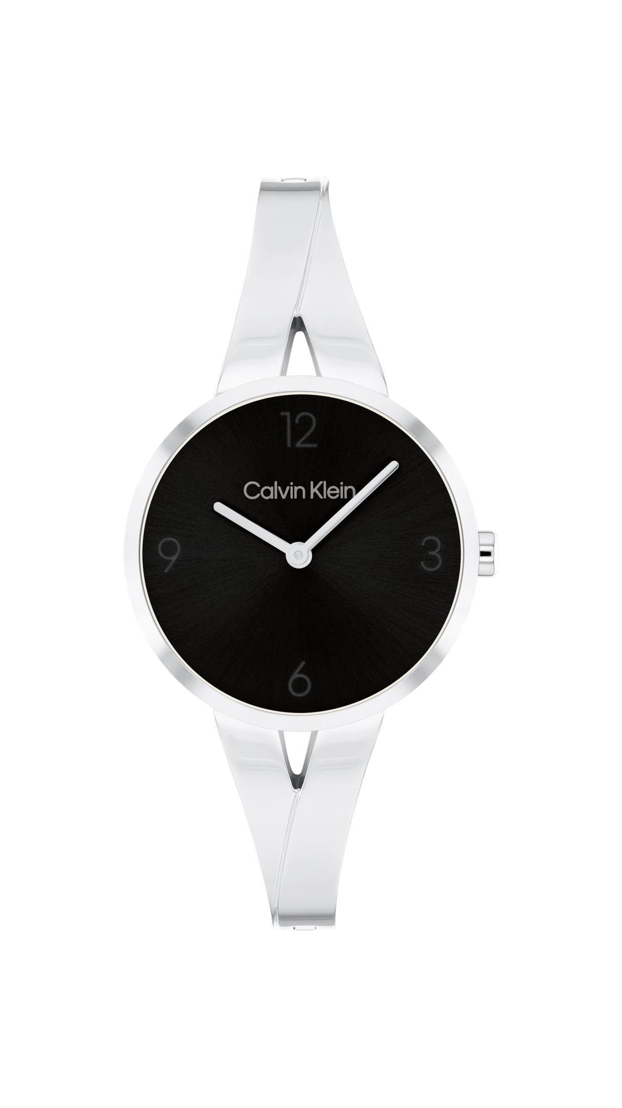 Calvin Klein Reloj Analógico de Cuarzo para Mujer Colección Joyful con Pulsera Rígida de Acero Inoxidable Plateada - 25100026
