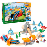 BRIO Set ferroviario con túneles de acción Smart Tech