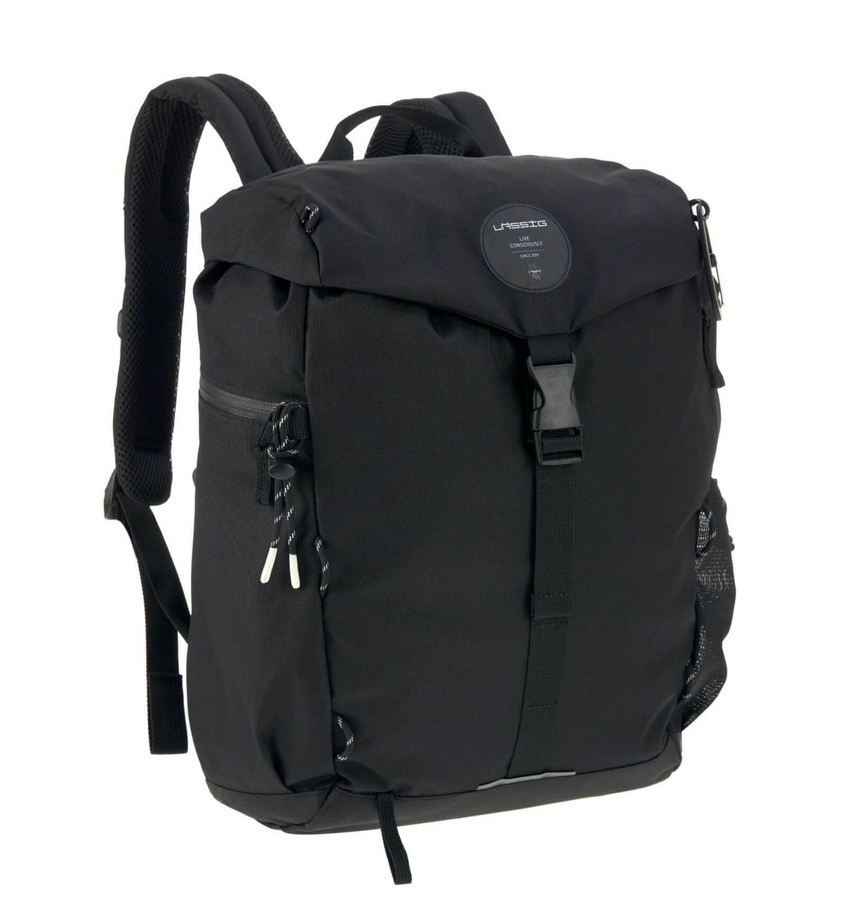 Lässig 1103026000 - Mochilas para pañales/green label outdoor backpack negro, unisex Lot de 1