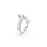 Swarovski Anillo Matrix, Tallas mixtas, Blanco, Baño de rodio