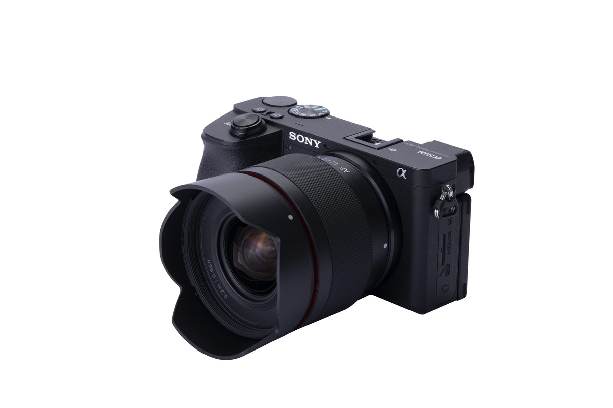 Samyang Lente de Enfoque automático Ultra Gran Angular de 12 mm F2.0 AF para Sony E Mount (SYIO12AF-E) Negro