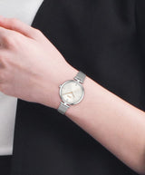 BOSS Reloj Analógico de Cuarzo para Mujer Colección Majesty con Correa de Malla de Acero Inoxidable Plateada - 1502653