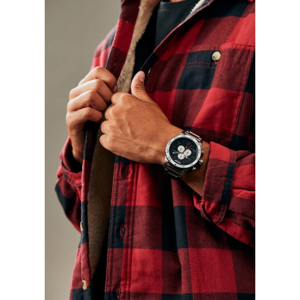 Nixon Reloj Analógico para Hombre de Cuarzo con Correa en Acero Inoxidable A083-5001-00