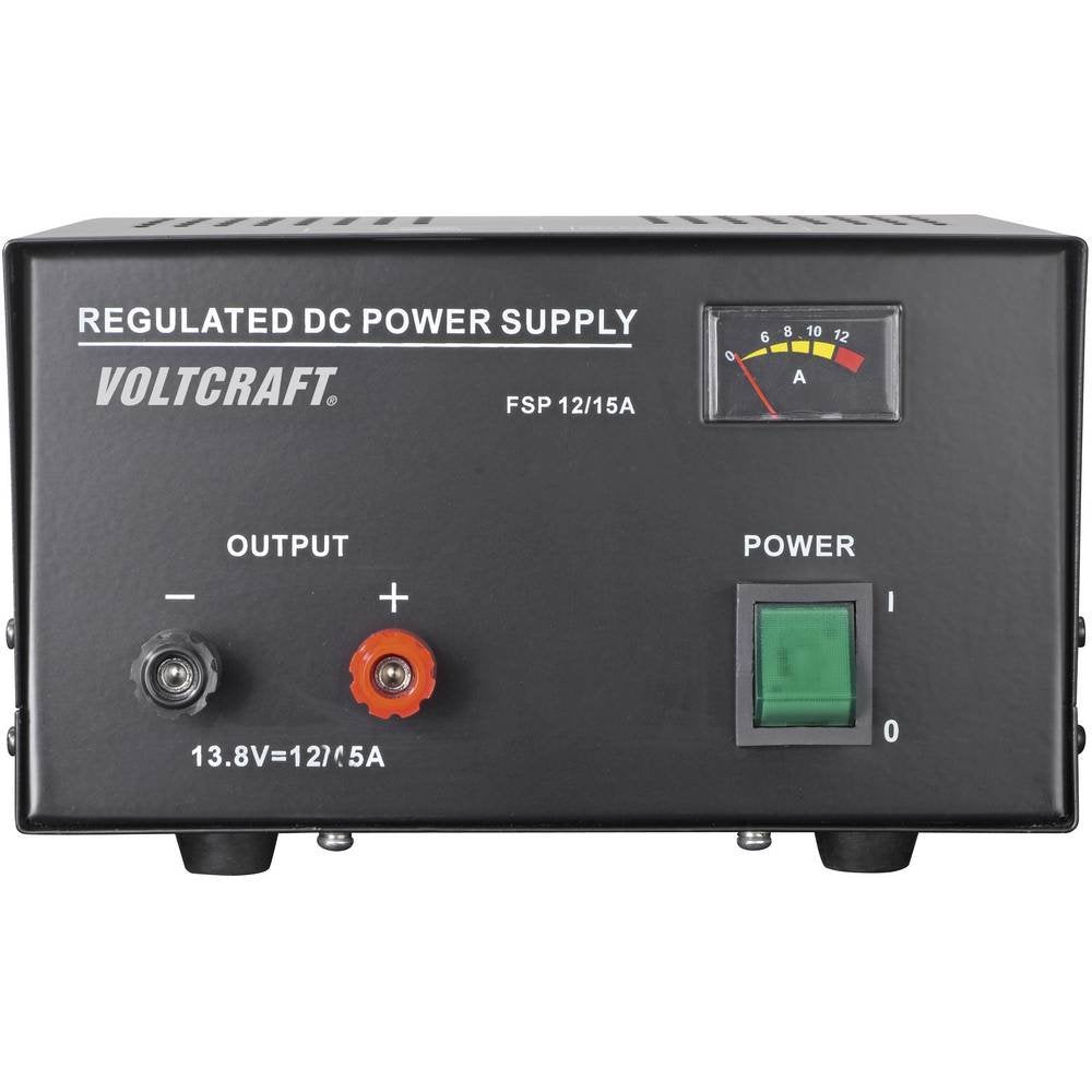 VOLTCRAFT Tensión Fija Fuente de Alimentación de Laboratorio FSP-11312 13.8 V/DC 12 A 165 W Nbr. de Salidas 1 x