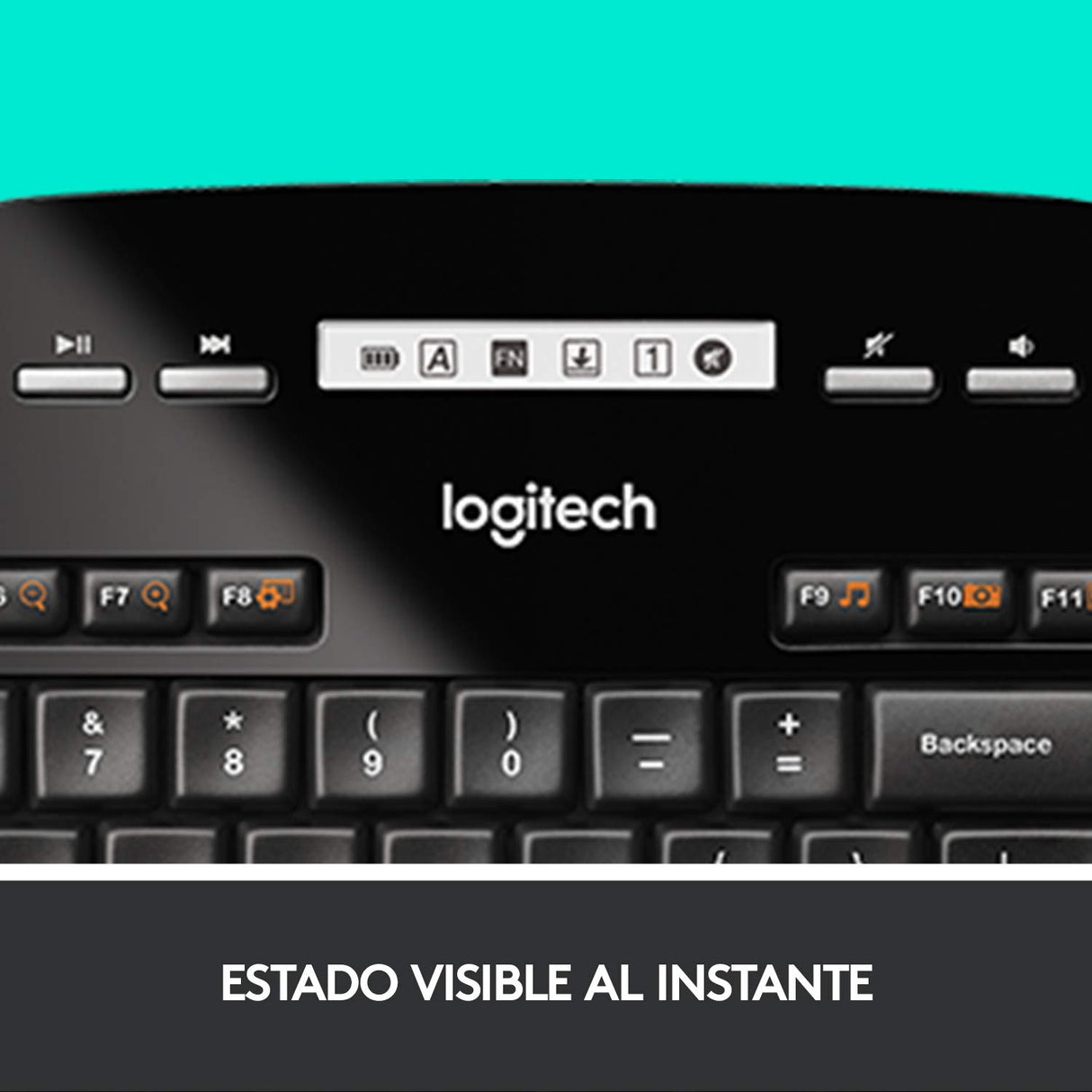 Logitech MK710 Combo Teclado y Ratón Inalámbrico para Windows, Conexión Inalámbrica 2,4 GHz, Teclas Multimedias, Batería de 3 Años, PC/Mac, QWERTY Español, color Negro