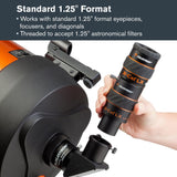 Celestron 93428 1.25" X-Cel LX: lentes Barlow 3x, negro
