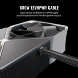 Fuente de alimentación ENERMAX Revolution D.F. X ARGB ATX3.0 PCI-e 5.0 Compact Gaming&Streaming PC 1650W 80Plus Gold (Totalmente Modular, 2X 12VHPWR, Semi-sin Ventilador), ERT1650EWT, Negro