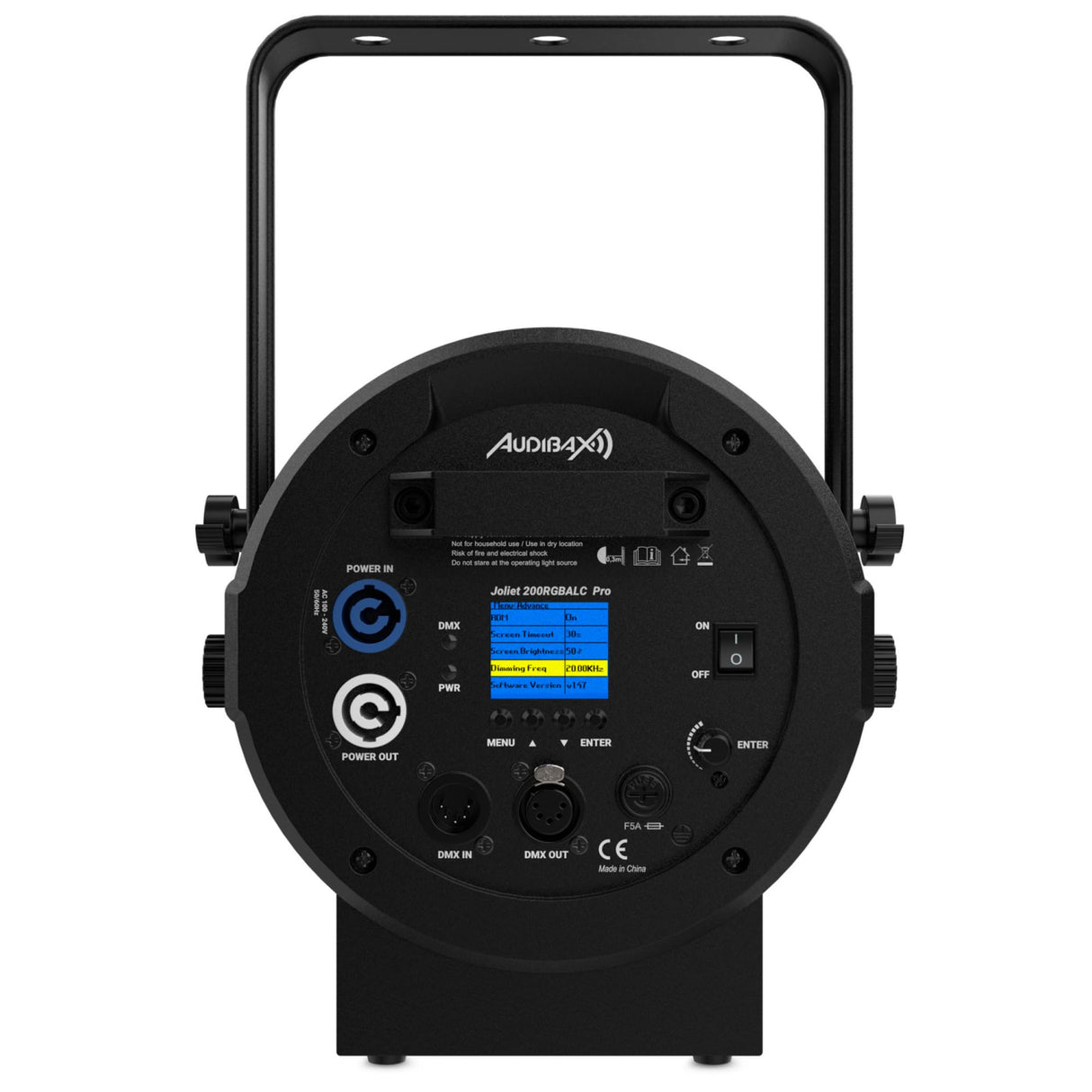 Audibax Pro Joliet 200RGBALC - Foco LED para Escenario - Fuente de Luz LED RGBALC de 200W - Luces de Efecto con Zoom Motorizado de 10/55º - Iluminación para Teatros, Discotecas, Eventos y Fiestas