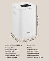 VEVOR Calentador de Toallas 20 L con Pantalla LED Calentador de Mantas Temporizador Ajuste de Temperatura Apagado Automático Cierre de Seguridad Secador de Toallas para SPA, Hogar, Baño, Blanco