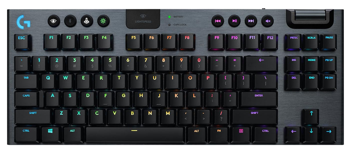 Logitech G G915 TKL - Teclado Bluetooth QWERTY Pan Nordic, Color Negro