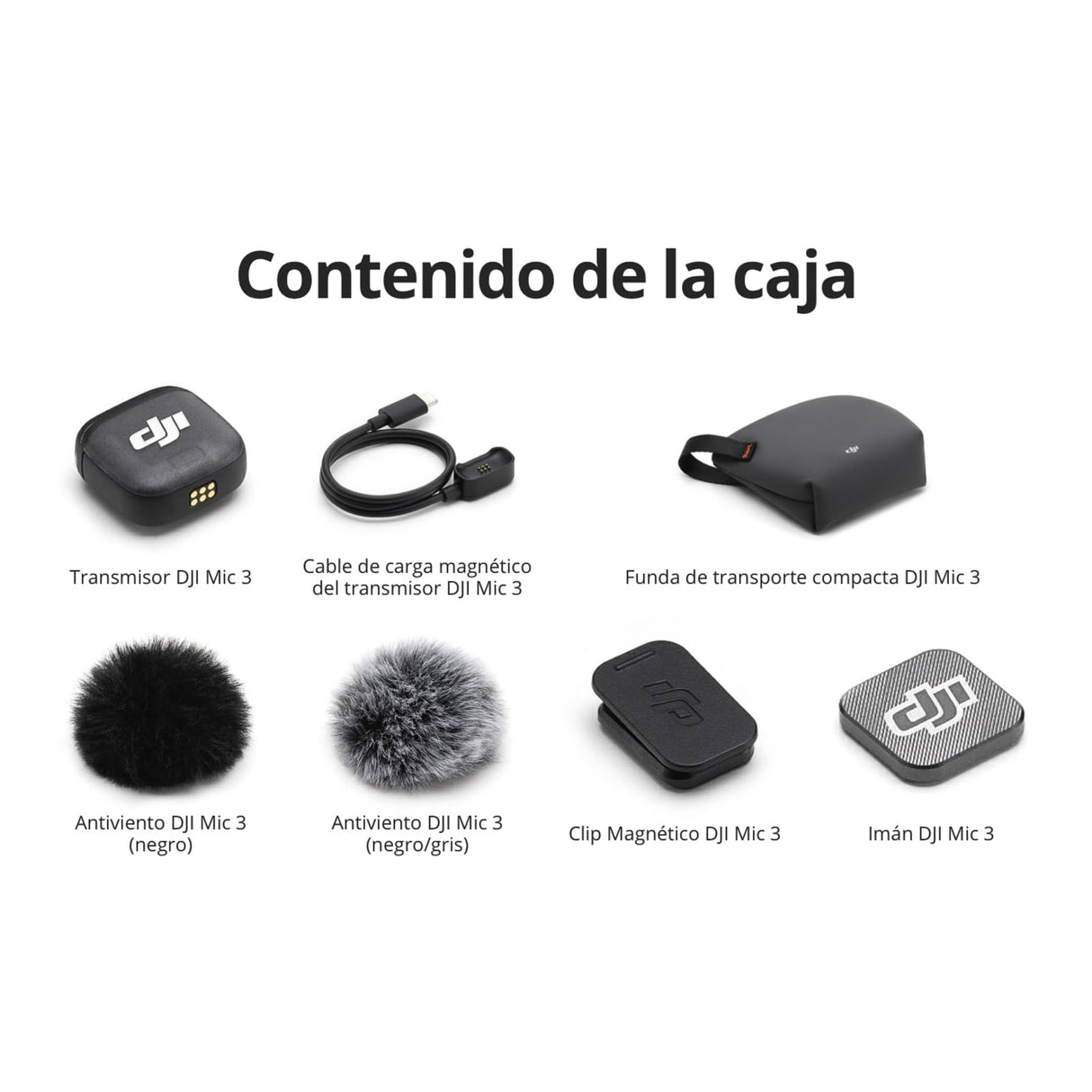 Transmisor DJI Mic 3, micrófono inalámbrico Mini para iPhone/cámara/Android, Ligero e intuitivo, micrófono lavalier
