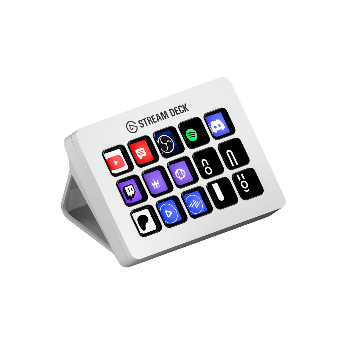 Elgato Stream Deck MK.2 – Controlador de estudio USB, 15 teclas macro, activa acciones en apps y software como OBS, Twitch, YouTube y otros, funciona en Mac y PC