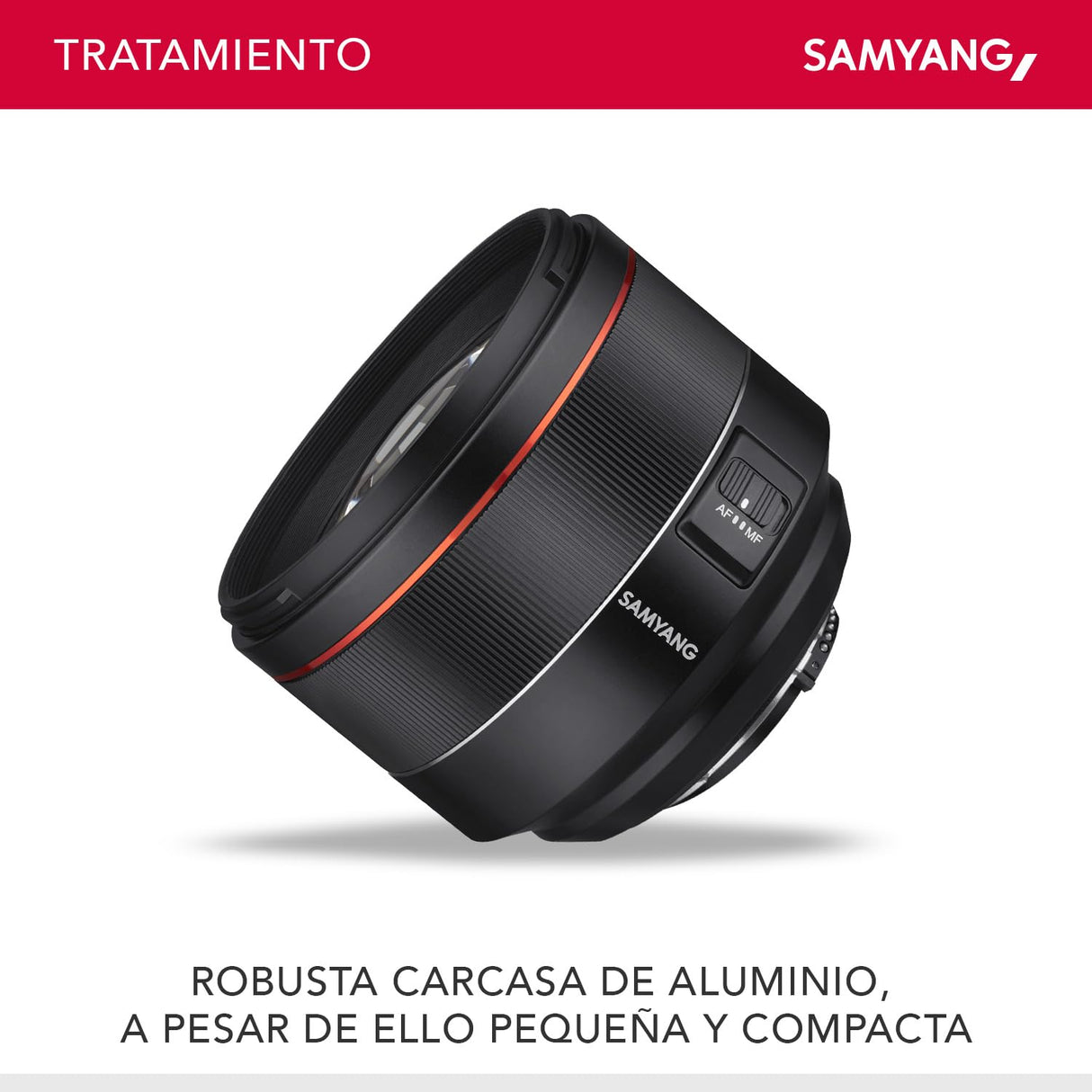 Samyang SA7073 - Objetivo AF para cámara Nikon F (85 mm, F1.4 F, 85 mm, formato completo, sin espejo, réflex, formato completo y APS-C, con montura Nikon F, rosca de filtro de 77 mm) negro